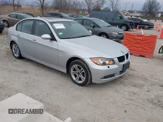 2008 BMW 3 Series 328xi with VIN WBAVC93558K042993, listed as a IAAI auction lot 41557849 with 175,003 mi miles. Bid and sale history available at carsss.com. Image 1.