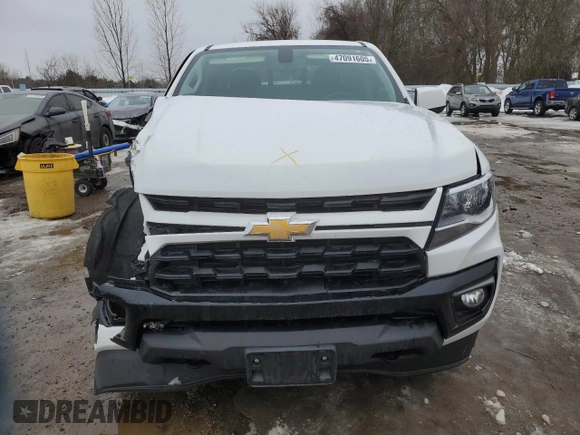 2022 Chevrolet Colorado 4WD LT with VIN 1GCGTCEN7N1263700, listed as a Copart auction lot 47091605 with 157,832 mi miles and Salvage Title. Bid and sale history available at carsss.com. Image 5.