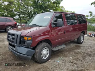 2008 Ford Econoline Passenger XL with VIN 1FMNE11W28DB28420, listed as a Copart auction lot 69724594 with 481,294 mi miles and Salvage Title. Bid and sale history available at DreamBid. Image 1.