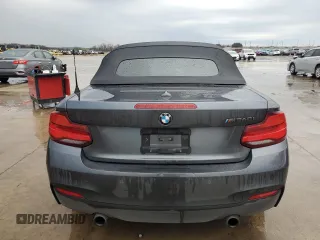 2018 BMW 2 Series M240i with VIN WBA2N1C54JVC28823, listed as a Copart auction lot 89012725 with 81,576 mi miles and Salvage Title. Bid and sale history available at carsss.com. Image 6.