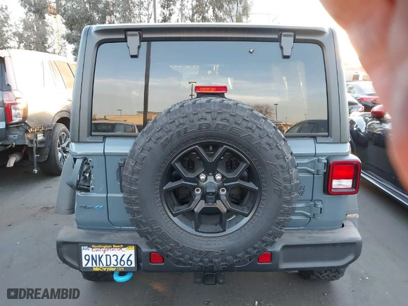 2024 Jeep Wrangler 4xe Sport S with VIN 1C4RJXN64RW337985, listed as a IAAI auction lot 41261982 with 1,845 mi miles. Bid and sale history available at carsss.com. Image 16.