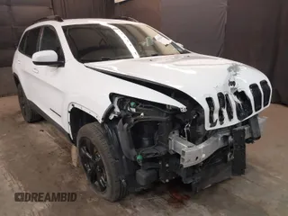 2018 Jeep Cherokee Latitude with VIN 1C4PJMCX0JD505901, listed as a IAAI auction lot 41615476 with 106,873 mi miles. Bid and sale history available at carsss.com. Image 1.