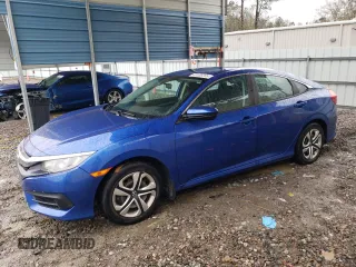 2016 Honda Civic Sedan LX with VIN 19XFC2F55GE014946, listed as a Copart auction lot 48106205 with 32,324 mi miles and Salvage Title. Bid and sale history available at carsss.com. Image 1.