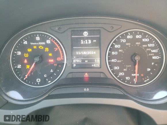 2015 Audi A3 1.8T Premium with VIN WAU6CLFF6F1109836, listed as a Copart auction lot 46238945 with 87,442 mi miles and Clean Title. Bid and sale history available at carsss.com. Image 9.