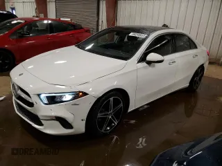 2022 Mercedes-Benz A 220 with VIN W1K3G4FB7NJ372242, listed as a Copart auction lot 44245955 with 44,009 mi miles and Salvage Title. Bid and sale history available at DreamBid. Image 1.