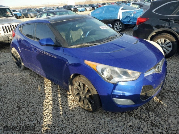 2012 Hyundai Veloster w/Gray Int with VIN KMHTC6AD0CU070440, listed as a Copart auction lot 46064545 with 219,449 mi miles and Salvage Title. Bid and sale history available at carsss.com. Image 4.