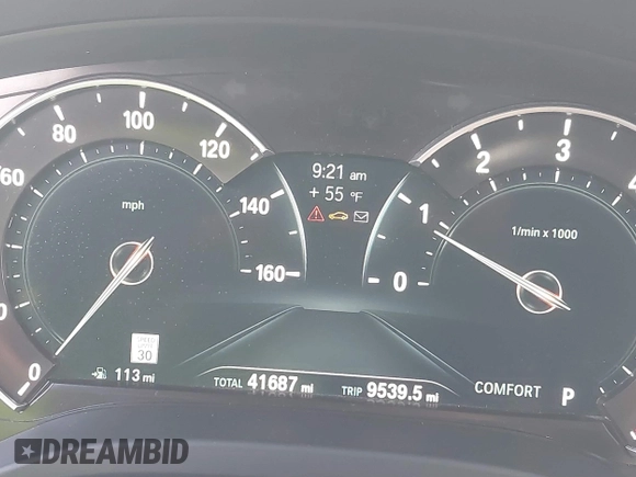 2019 BMW X3 sDrive30i z VIN 5UXTR7C55KLR49224, wystawiony jako IAAI lot #41570006 z przebiegiem 41 687 mil mil oraz . Historia ofert i sprzedaży dostępna na DreamBid. Obrazek 7.
