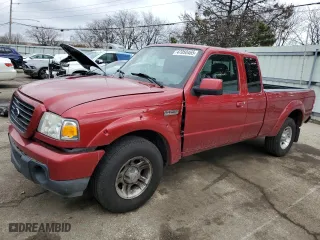 2008 Ford Ranger XLT with VIN 1FTYR44U18PA96768, listed as a Copart auction lot 47050465 with 124,219 mi miles and Salvage Title. Bid and sale history available at carsss.com. Image 1.