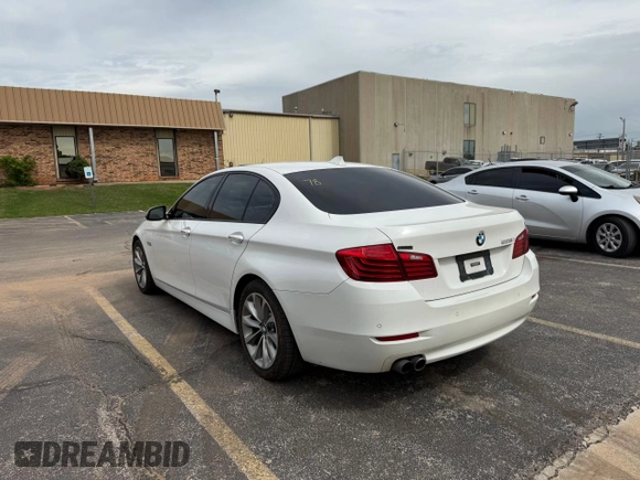 2015 BMW 5 Series 528i with VIN WBA5A5C50FD516607, listed as a Copart auction lot 56054445 with 143,869 mi miles and Clean Title. Bid and sale history available at carsss.com. Image 3.