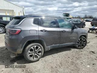 2022 Jeep Compass Limited with VIN 3C4NJDCB0NT105364, listed as a Copart auction lot 51737105 with 69,208 mi miles and Salvage title. Bid and sale history available at DreamBid. Image 3.