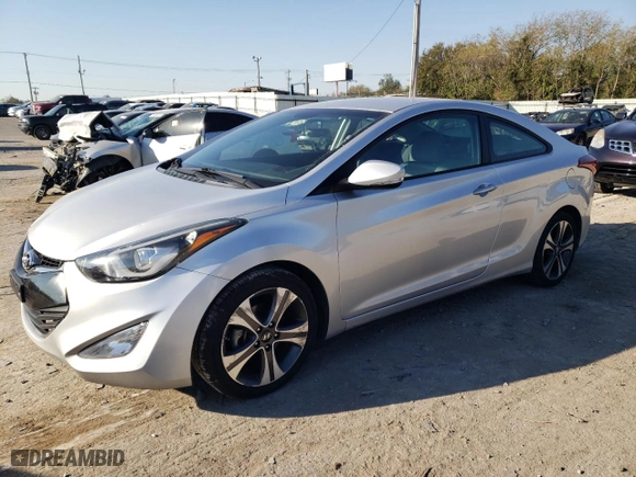 2014 Hyundai Elantra Coupe with VIN KMHDH6AH1EU028418, listed as a Copart auction lot 74730664 with 91,035 mi miles and Clean Title. Bid and sale history available at carsss.com. Image 1.