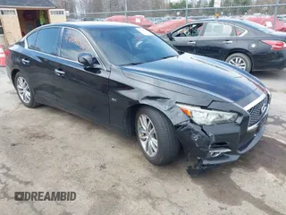 2016 Infiniti Q50 3.0t Premium with VIN JN1EV7AR7GM344539, listed as a IAAI auction lot 42040467 with 162,979 mi miles. Bid and sale history available at carsss.com. Image 1.