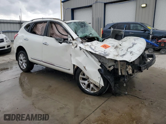2013 Nissan Rogue S with VIN JN8AS5MV6DW647303, listed as a Copart auction lot 51522995 with Not Provided miles and Non Repairable. Bid and sale history available at DreamBid. Image 4.