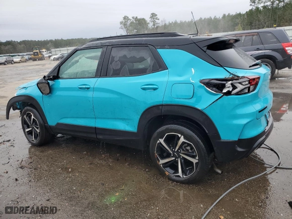2022 Chevrolet TrailBlazer RS with VIN KL79MTSL1NB016334, listed as a Copart auction lot 41459405 with 81,175 mi miles and Non Repairable. Bid and sale history available at carsss.com. Image 2.