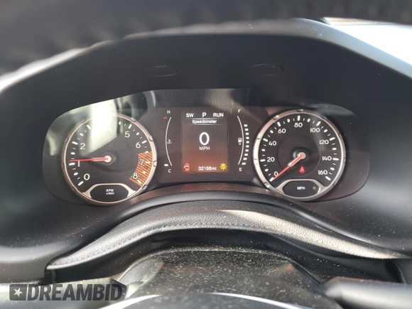 2020 Jeep Renegade Latitude with VIN ZACNJBBB6LPL85654, listed as a Copart auction lot 42907475 with 32,168 mi miles and Salvage Title. Bid and sale history available at carsss.com. Image 9.