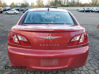 2007 Chrysler Sebring Limited with VIN 1C3LC66K27N535994, listed as a Copart auction lot 81200814 with 54,340 mi miles and Salvage title. Bid and sale history available at DreamBid. Image 6.