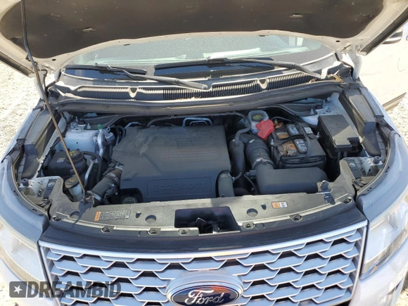 2018 Ford Explorer Platinum with VIN 1FM5K8HT0JGB57111, listed as a Copart auction lot 58837685 with 106,845 mi miles and Salvage title. Bid and sale history available at DreamBid. Image 12.