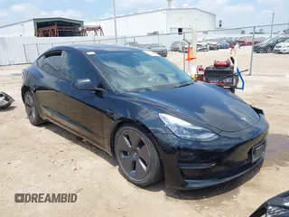 2023 Tesla Model 3 with VIN 5YJ3E1EA8PF454210, listed as a IAAI auction lot 42326822 with 43,200 mi miles and . Bid and sale history available at DreamBid. Image 1.