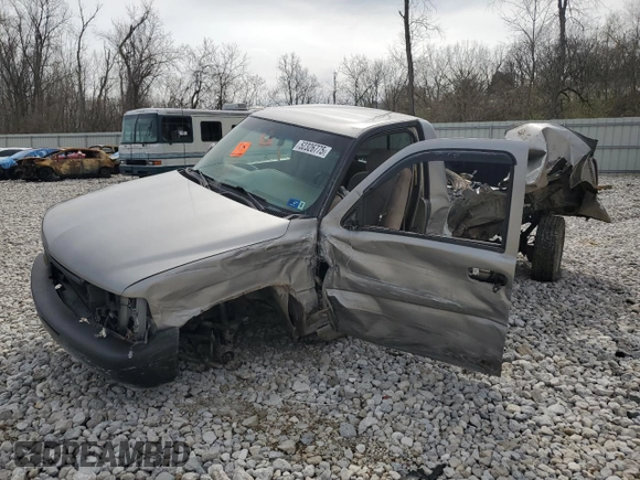 2002 Chevrolet Silverado 1500 LS with VIN 1GCEK14V72Z131503, listed as a Copart auction lot 52326775 with 0 mi miles and Salvage Title. Bid and sale history available at carsss.com. Image 1.