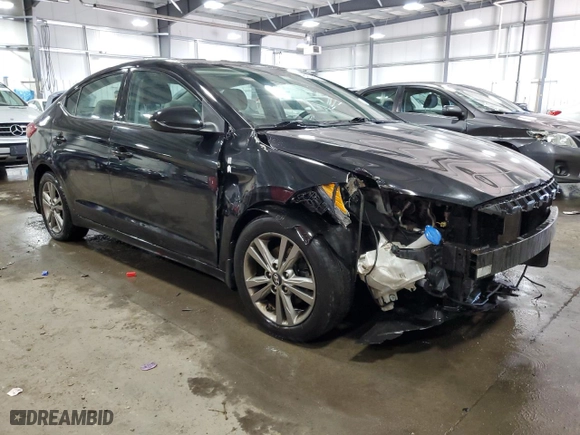 2018 Hyundai Elantra SEL with VIN 5NPD84LFXJH360267, listed as a Copart auction lot 46429455 with 110,363 mi miles and Salvage Title. Bid and sale history available at carsss.com. Image 4.