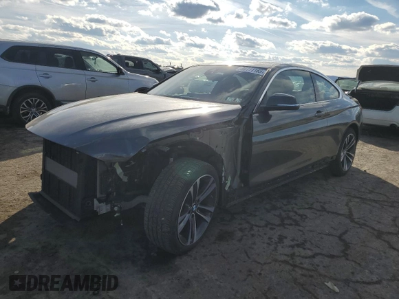 2020 BMW 4 Series 430i xDrive with VIN WBA4W5C02LFJ72876, listed as a Copart auction lot 89111165 with 9,634 mi miles and Salvage title. Bid and sale history available at DreamBid. Image 1.