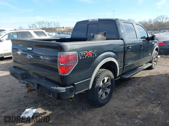 2011 Ford F-150 XLT with VIN 1FTFW1ET8BFC87962, listed as a IAAI auction lot 41660801 with 197,092 mi miles. Bid and sale history available at carsss.com. Image 4.