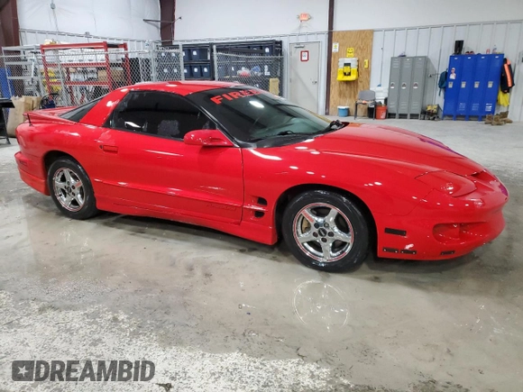 2002 Pontiac Firebird Firebird with VIN 2G2FS22K722137649, listed as a Copart auction lot 44795985 with 92,573 mi miles and Salvage title. Bid and sale history available at DreamBid. Image 4.