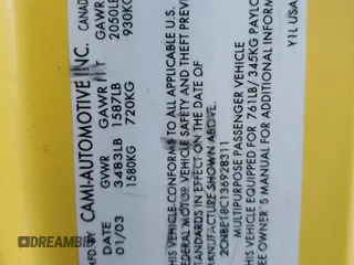 2003 Chevrolet Tracker z VIN 2CNBE18C136928311, wystawiony jako Copart lot #84463154 z przebiegiem 118 195 mil mil oraz Szkoda całkowita • Salvage title. Historia ofert i sprzedaży dostępna na DreamBid. Obrazek 14.