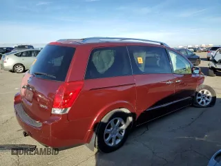 2009 Nissan Quest S with VIN 5N1BV28U59N102032, listed as a Copart auction lot 80573344 with 193,950 mi miles and Salvage Title. Bid and sale history available at carsss.com. Image 3.