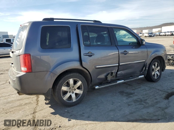2015 Honda Pilot Touring with VIN 5FNYF4H99FB051180, listed as a Copart auction lot 46149935 with 211,540 mi miles and Salvage Title. Bid and sale history available at DreamBid. Image 3.