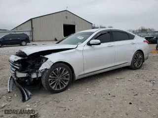 2016 Hyundai Genesis 3.8L with VIN KMHGN4JE5GU134695, listed as a Copart auction lot 82544704 with NaN miles and Salvage Title. Bid and sale history available at carsss.com. Image 1.