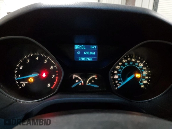 2012 Ford Focus S with VIN 1FAHP3E21CL410972, listed as a Copart auction lot 51037015 with 220,699 mi miles and Salvage Title. Bid and sale history available at DreamBid. Image 9.