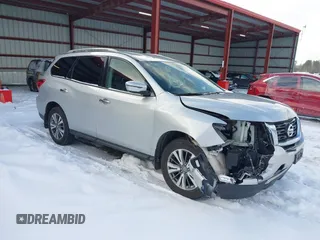2020 Nissan Pathfinder SV with VIN 5N1DR2BM3LC632282, listed as a IAAI auction lot 40980303 with 57,051 mi miles and . Bid and sale history available at DreamBid. Image 1.