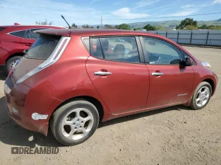 2013 Nissan LEAF S with VIN 1N4AZ0CP5DC401962, listed as a Copart auction lot 52921195 with 76,348 mi miles and Clean Title. Bid and sale history available at carsss.com. Image 3.