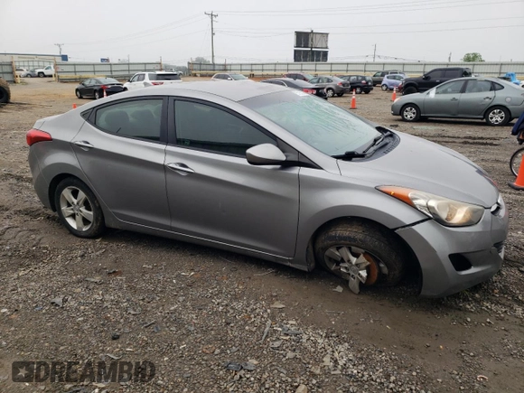 2012 Hyundai Elantra Limited with VIN KMHDH4AE7CU260576, listed as a Copart auction lot 57250045 with 148,418 mi miles and Salvage title. Bid and sale history available at DreamBid. Image 4.