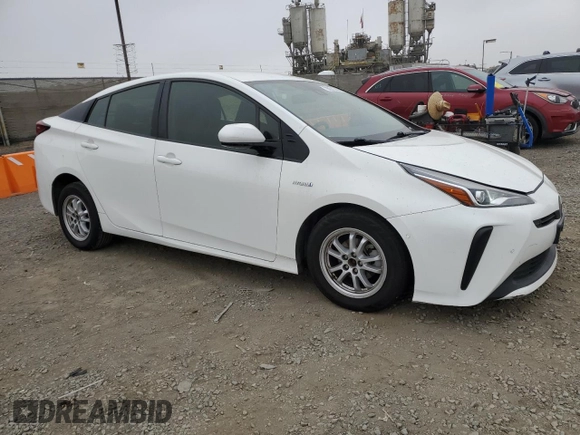 2021 Toyota Prius L Eco with VIN JTDKAMFU9M3146148, listed as a Copart auction lot 60747745 with 145,146 mi miles and Salvage title. Bid and sale history available at DreamBid. Image 4.