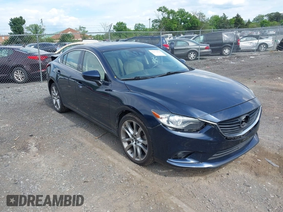 2015 Mazda 6 i Grand Touring with VIN JM1GJ1W53F1200121, listed as a IAAI auction lot 42173036 with 76,184 mi miles and . Bid and sale history available at DreamBid. Image 1.