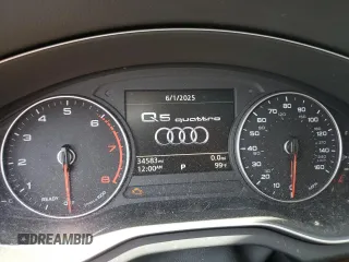 2018 Audi Q5 Premium Plus with VIN WA1BNBFY3J2043153, listed as a Copart auction lot 61802755 with 34,583 mi miles and Salvage title. Bid and sale history available at DreamBid. Image 9.