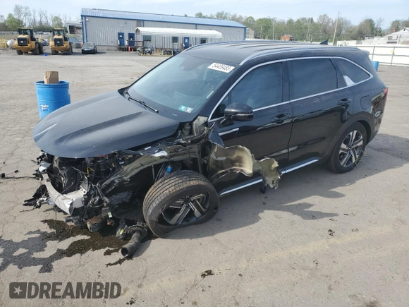 2023 Kia Sorento EX z VIN KNDRHDLG0P5176222, wystawiony jako Copart lot #54409485 z przebiegiem 37 138 mil mil oraz Szkody całkowita. Historia ofert i sprzedaży dostępna na DreamBid. Obrazek 1.