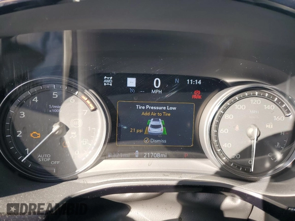 2023 Cadillac XT5 AWD Premium Luxury with VIN 1GYKNDR49PZ135890, listed as a Copart auction lot 79808584 with 21,708 mi miles and Salvage Title. Bid and sale history available at DreamBid. Image 9.