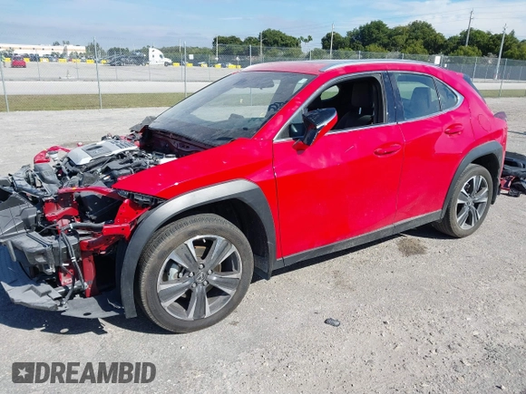 2024 Lexus UX with VIN JTHX6JBH8R2182245, listed as a IAAI auction lot 41205289 with 11,421 mi miles. Bid and sale history available at carsss.com. Image 21.