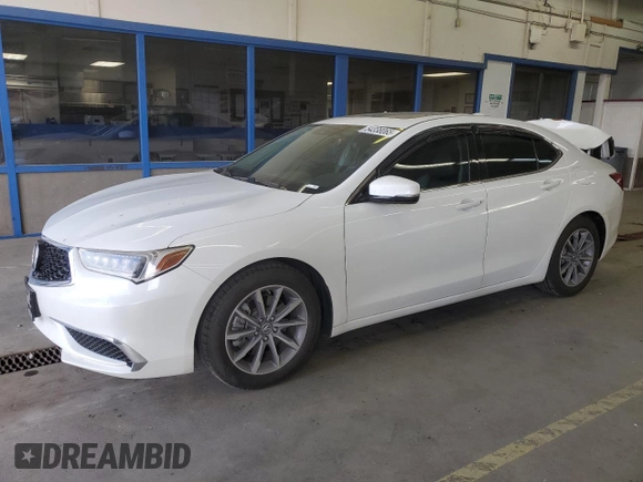 2018 Acura TLX Technology with VIN 19UUB1F54JA004540, listed as a Copart auction lot 54338065 with 57,321 mi miles and Salvage Title. Bid and sale history available at carsss.com. Image 1.