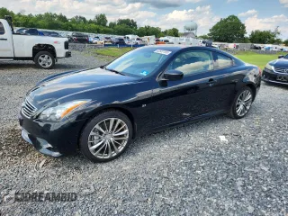 2014 Infiniti Q60 with VIN JN1CV6EL8EM130583, listed as a Copart auction lot 62537185 with 78,284 mi miles and Salvage title. Bid and sale history available at DreamBid. Image 1.