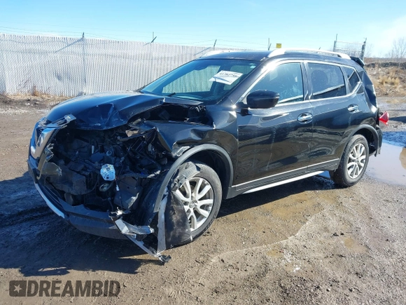 2019 Nissan Rogue SV with VIN KNMAT2MV4KP507393, listed as a IAAI auction lot 41702759 with 108,821 mi miles. Bid and sale history available at carsss.com. Image 2.