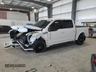 2017 Ford F-150 XL with VIN 1FTEW1EF5HKC24856, listed as a Copart auction lot 52581255 with 96,440 mi miles and Salvage Title. Bid and sale history available at carsss.com. Image 1.