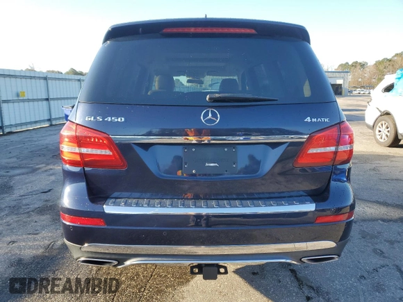 2018 Mercedes-Benz GLS 450 z VIN 4JGDF6EE2JB130578, wystawiony jako Copart lot #48497435 z przebiegiem 183 987 mil mil oraz Czysty tytuł • Clean title. Historia ofert i sprzedaży dostępna na DreamBid. Obrazek 6.