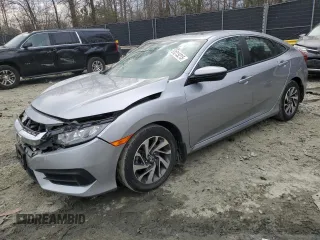 2018 Honda Civic EX with VIN 2HGFC2F75JH532134, listed as a Copart auction lot 51215215 with 35,189 mi miles and Salvage Title. Bid and sale history available at DreamBid. Image 1.