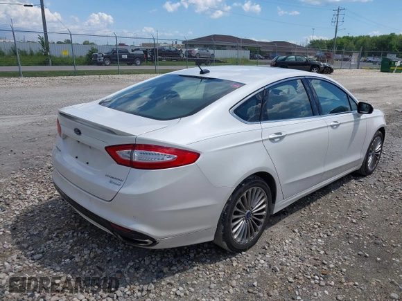 2013 Ford Fusion Titanium with VIN 3FA6P0K93DR140685, listed as a IAAI auction lot 42541546 with 132,465 mi miles and . Bid and sale history available at DreamBid. Image 4.