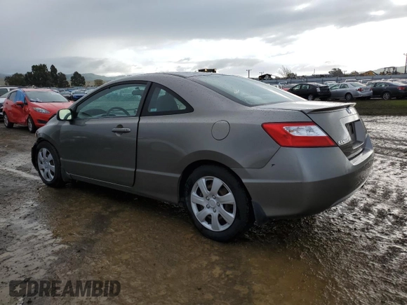 2008 Honda Civic Cpe LX with VIN 2HGFG12608H580565, listed as a Copart auction lot 51123905 with 163,608 mi miles and Salvage Title. Bid and sale history available at carsss.com. Image 2.