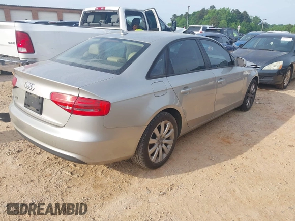 2014 Audi A4 Premium z VIN WAUAFAFLXEN017518, wystawiony jako IAAI lot #42276002 z przebiegiem 139 906 mil mil oraz . Historia ofert i sprzedaży dostępna na DreamBid. Obrazek 4.